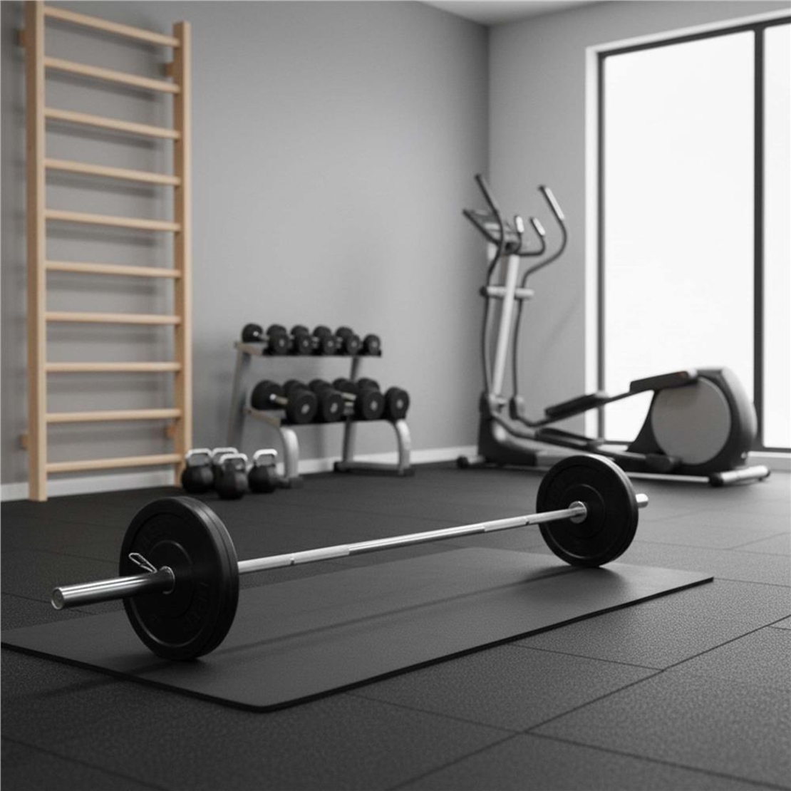 Bara olimpica pentru greutati 220 cm, diametru 50 mm, otel cromat, incarcare maxima 200 kg