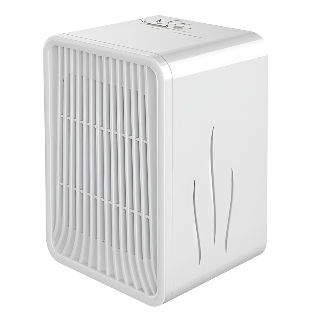 Mini Incalzitor pentru Birou, Vafy, Incalzire si Racire, 1000-1200W, cu Lumini, cu Maner, Lungime Cablu 1.5 m, 3 Trepte de Temperatura, 15.3x13.8x22.5 cm, Alb