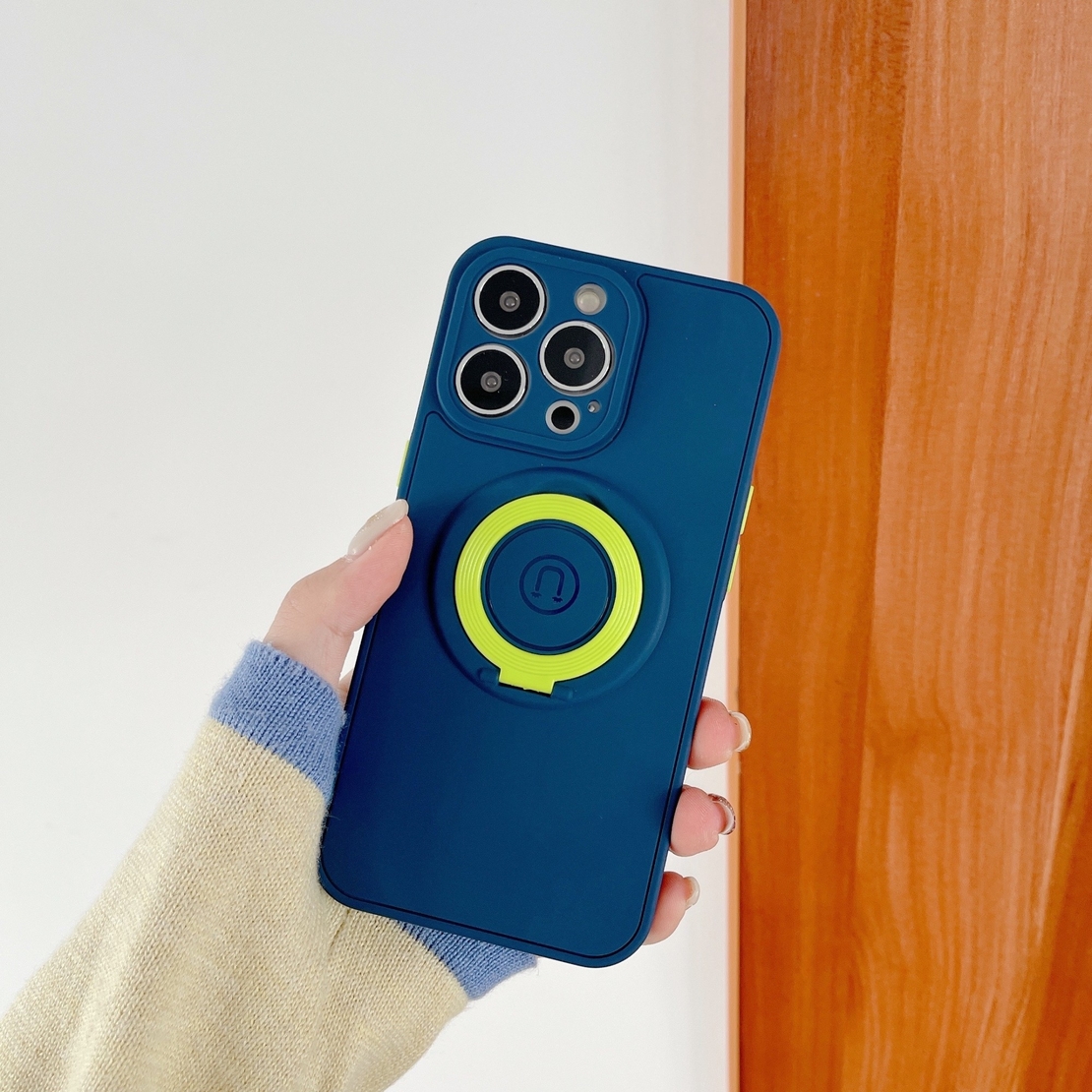 Husa protectie Vafy compatibila cu Apple iPhone 13 Mini Mag Safe Silicone Albastru