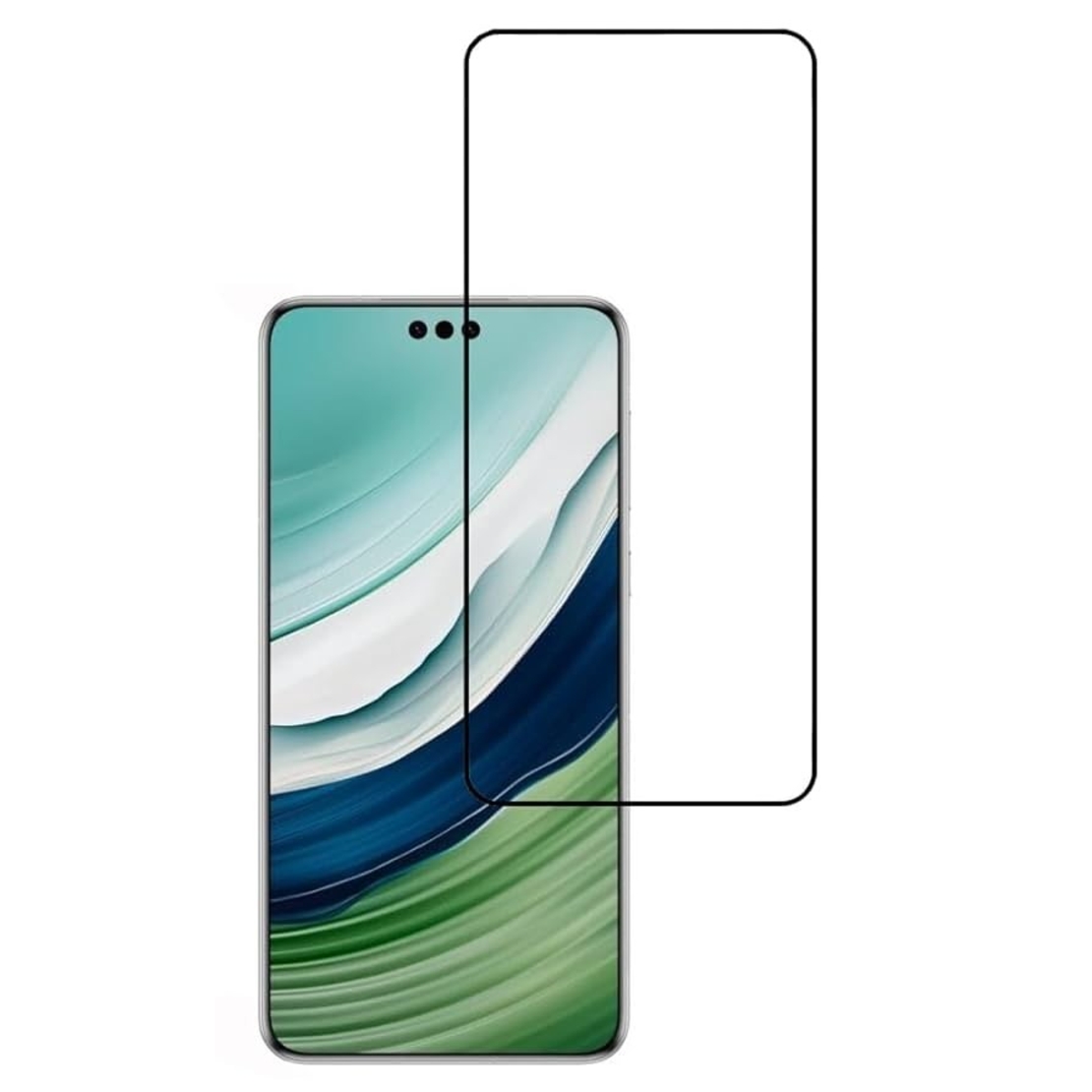 Folie Sticla Securizata, Vafy, Pentru Huawei Mate 60 Pro, Full Glue, Margini Negre, Transparent