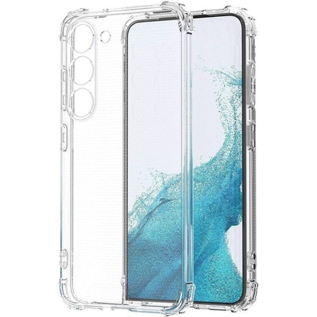 Husa de protectie Vafy, Airbag Shock Absorption, TPU, pentru Samsung Galaxy S21 FE 5G , Transparent