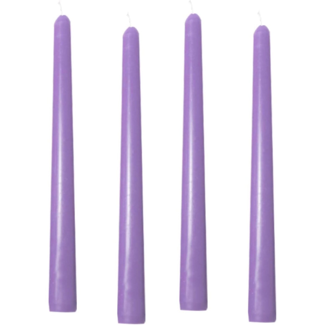 Set 4 Lumanari, Flippy, pentru Suport de Masa, Fara Miros si Fum, din Parafina, 2.2 x 25 cm, Mov