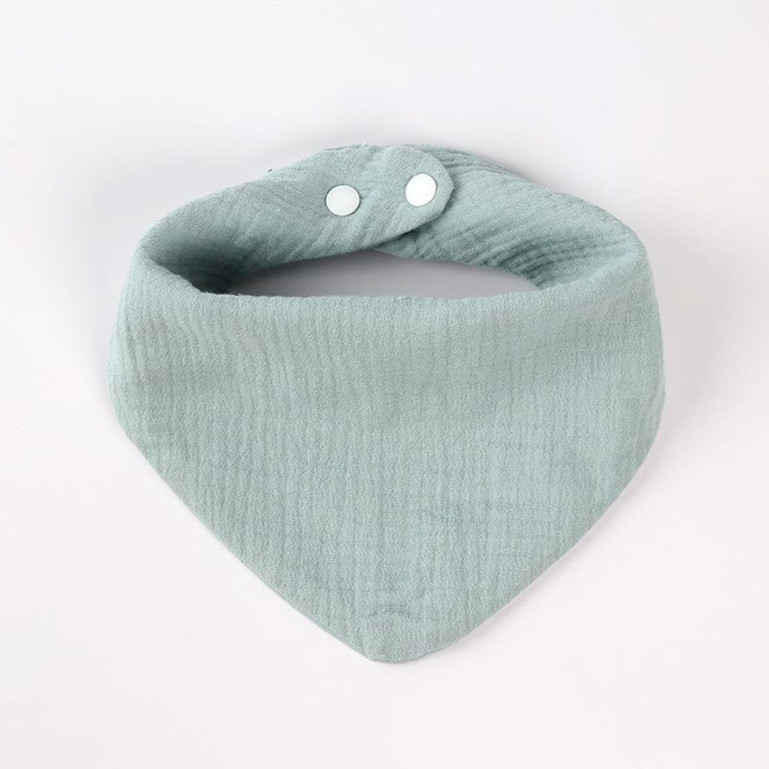 Baveta Triunghiulara, Flippy, din Bumbac, pentru Copii 0-12 Luni, 33x32 cm, Rezistenta la Apa, Albastru