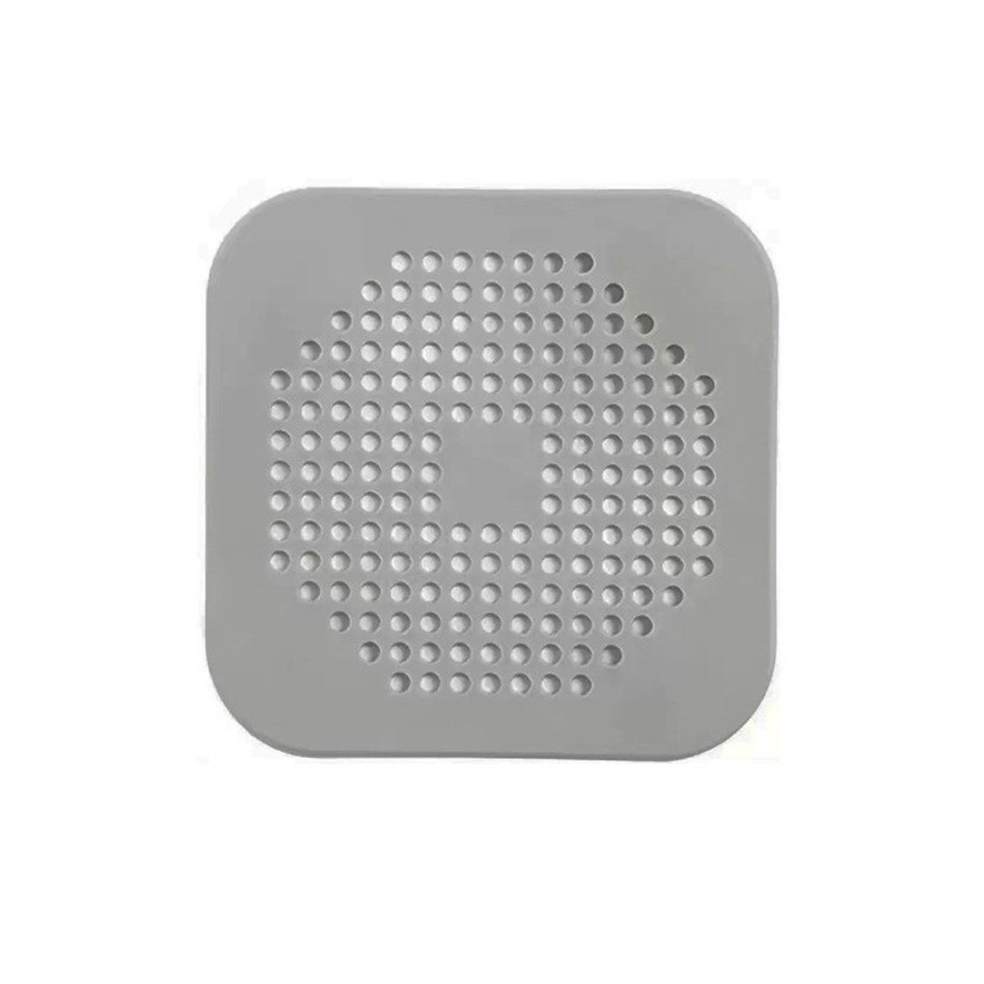 Filtru Chiuveta, Vafy, Anti-infundare, cu Ventuze, 14.5 x 14.5 cm, Flexibil, Gri