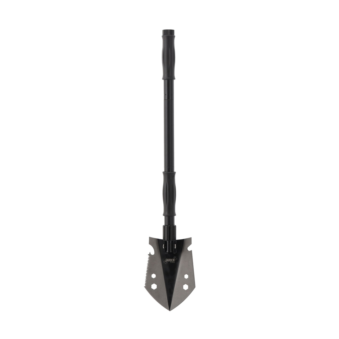 Lopata pliabila multifunctionala 9 in 1 pentru camping si gradina, otel, 70 cm, negru