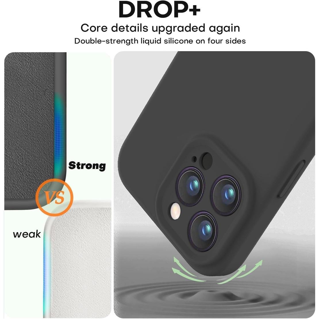 Husa de Protectie Matte TPU, Vafy, pentru Apple iPhone 16 Pro Max, Protectie Camera, Antisoc, Antizgariere, Antialunecare, Acoperire Completa, Negru