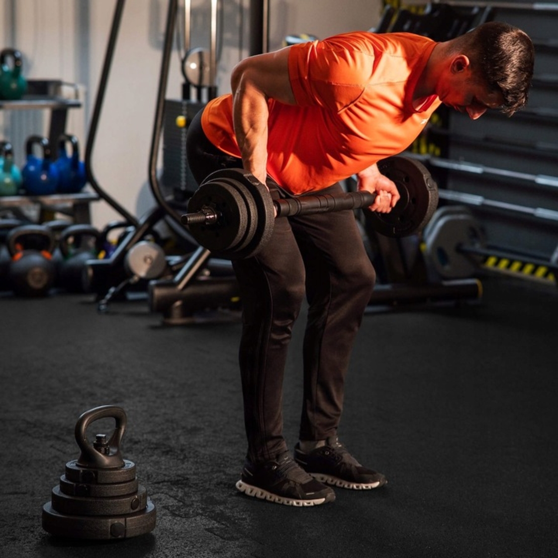 Set de greutati multifunctionale transformabil in gantere, kettlebell, haltera, total 40 kg