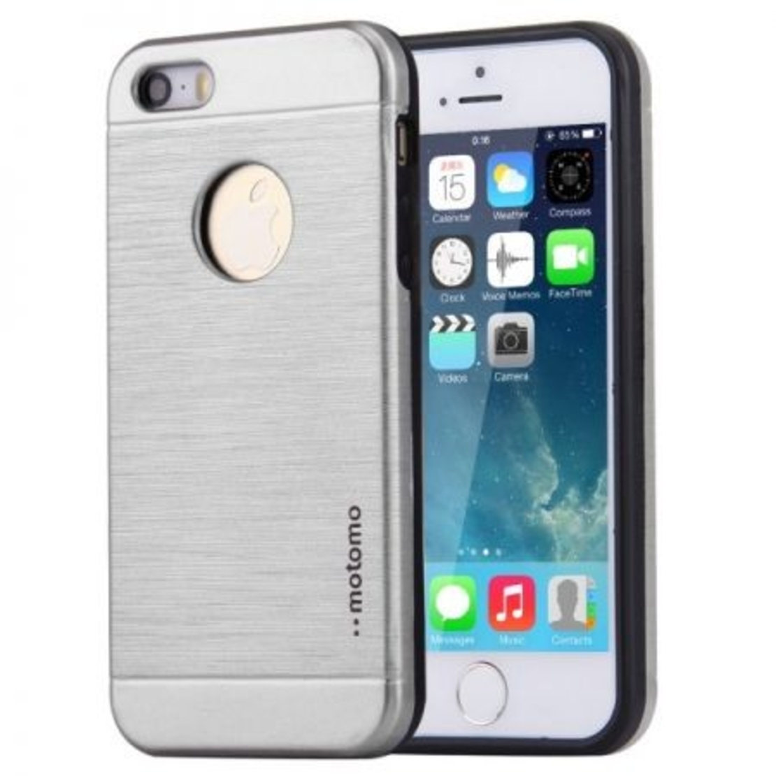 Husa Apple iPhone 7 Plus Motomo V5 Argintiu