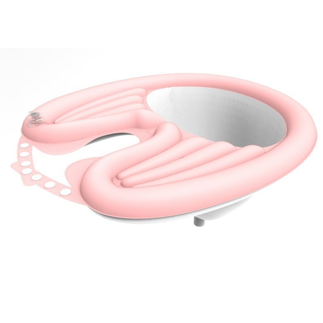 Set Gonflabil pentru Spalat pe Cap, Flippy, pentru Copii, Femei Insarcinate si Varstnici, 81 x 60 x 38 cm, Ajustabil, Roz