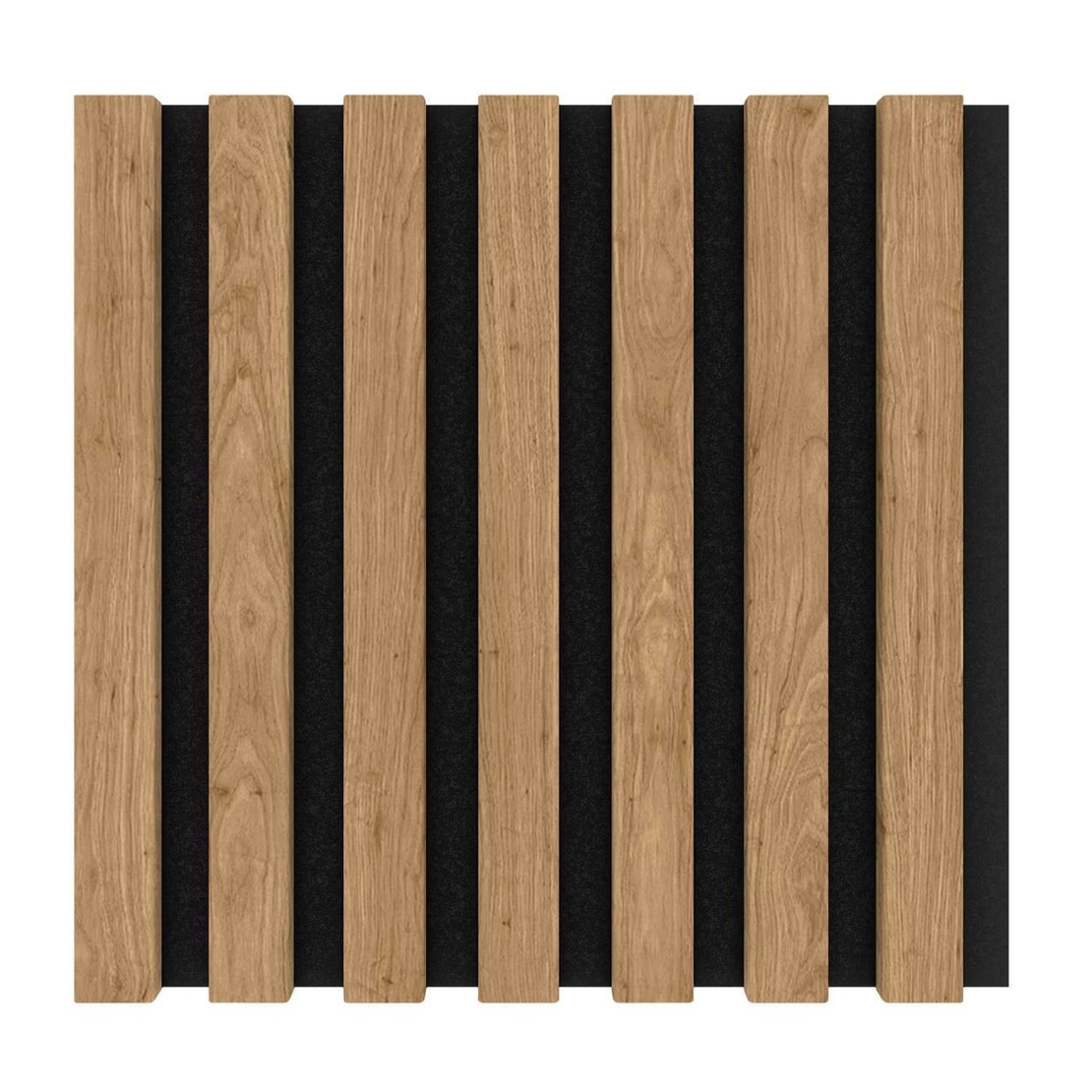 Modul riflaj MDF decorativ LDA PREMIUM de tip panou acustic, Stejar Saragossa, 30x30 cm