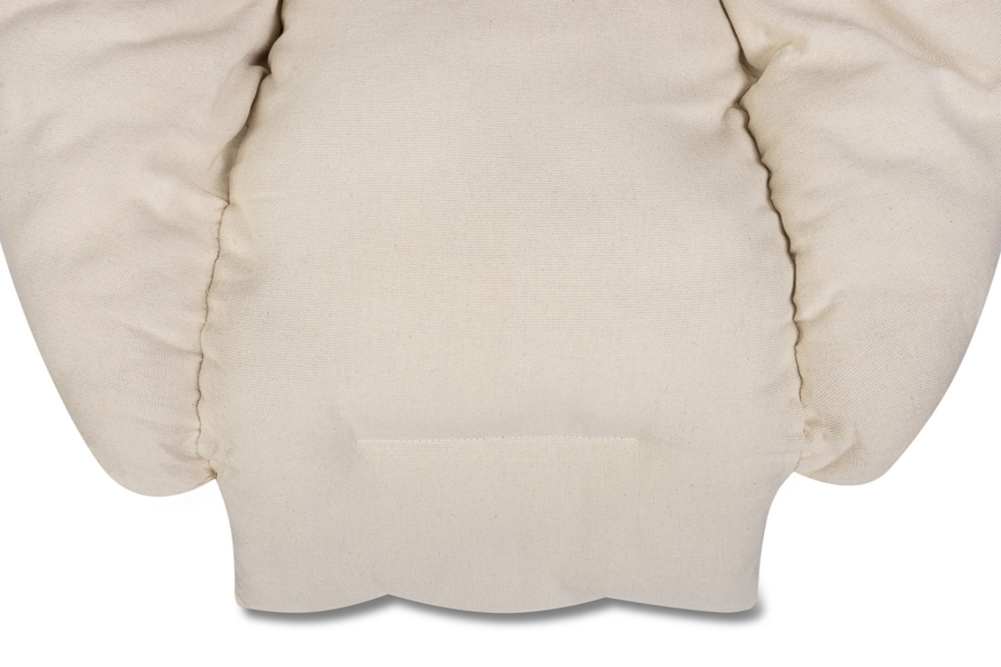Perna mare pentru leagan tip cuib 64x56x66 cm, cu suport pentru picioare si cap, ecru