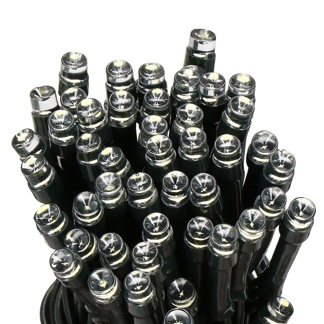 Instalatie lumini de exterior pentru gradina, 10 metri, 100 LED-uri, cu baterii, alb