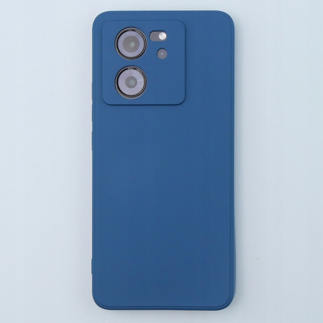 Husa de Protectie, Vafy, pentru Xiaomi Redmi 13T, Liquid Silicone, cu Microfibra pe Interior, Protectie Antisoc, Compatibil Incarcare Wireless, Albastru