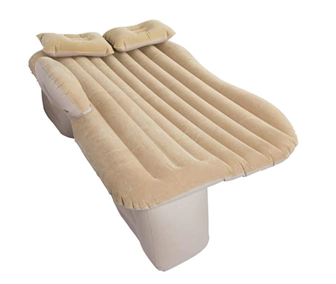 Saltea gonflabila auto, 130x80 cm – pat pentru masina, cu 2 perne, pompa si accesorii