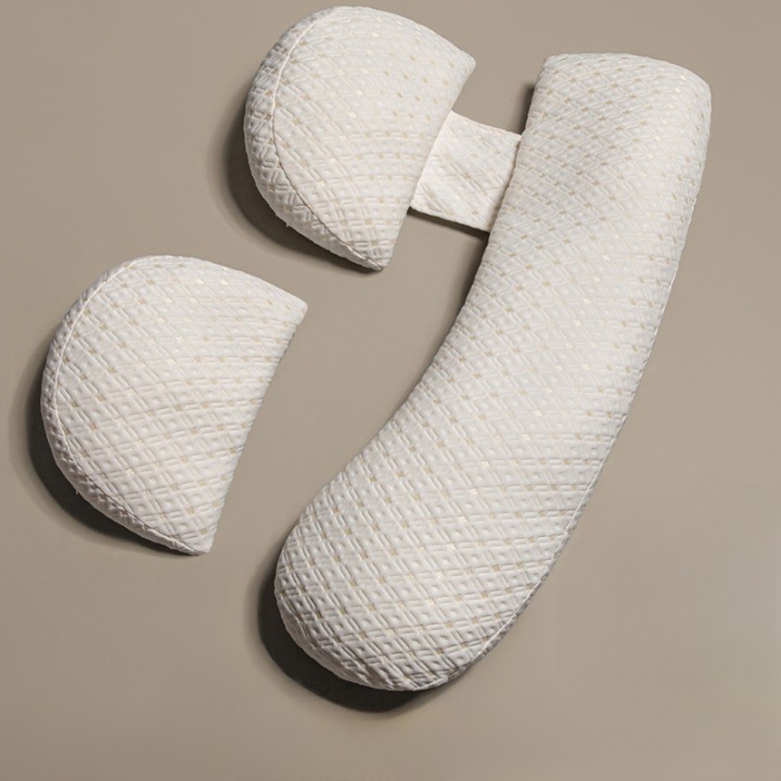 Set Perna pentru Gravide, Flippy, Husa Detasabila, Utilizare in Forma H si U, Reglabila, Latime Ajustabila, Proactive, Crem