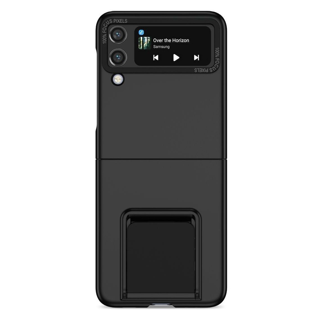 Husa de Protectie, Vafy, pentru Samsung Galaxy Z Flip 5, din PC, cu Pliere Tridimensionala, Multifunctionala, Neagra