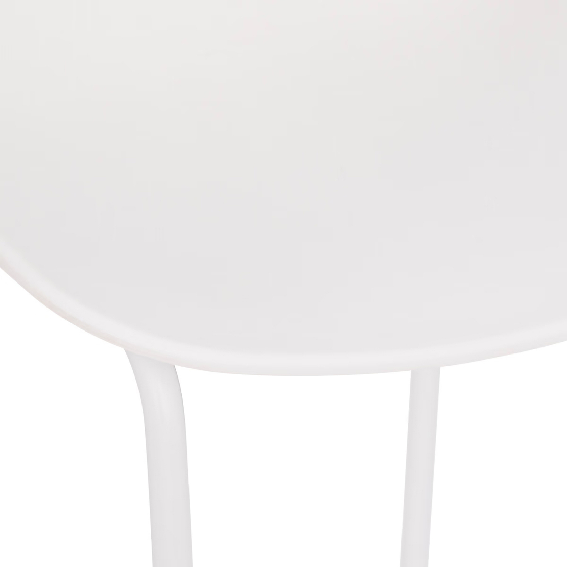 Scaun bar Atmosphera Otac, 47x49x83 cm, polipropilena si metal, alb