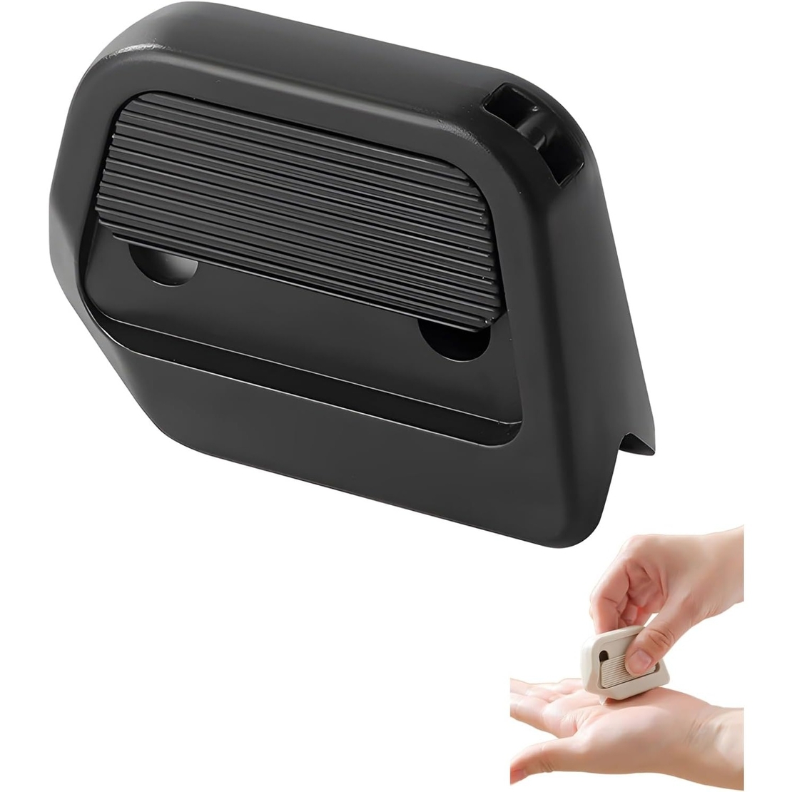 Cutter Portabil, Vafy, din ABS, Magnetic, Lama Ceramica, Autoretractabila, Universal, Negru