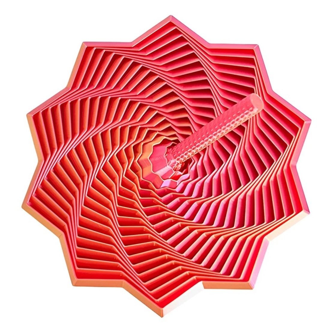 Jucarie Decompresie, Flippy, Model Stea 3D, DuoChrome, Maner Spirala, Turn Magic Geometric, Multiple Forme, Anti-stress, 8.6 cm, Roz/Auriu