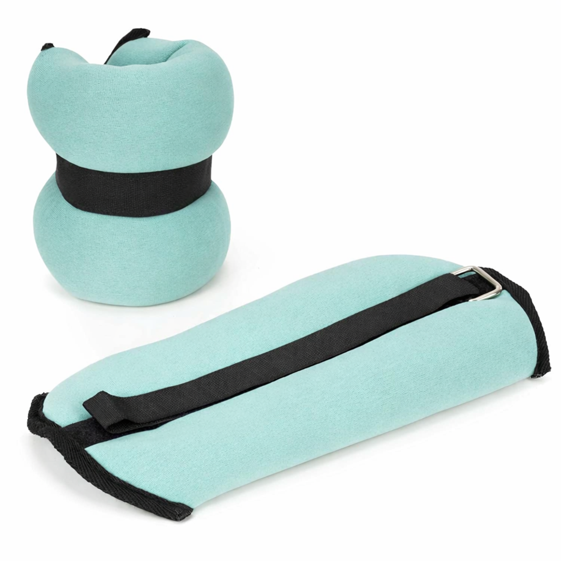 Greutati pentru incheietura mainii si glezna 2x1,5 kg, neopren si nisip fier, 28x13 cm, verde menta