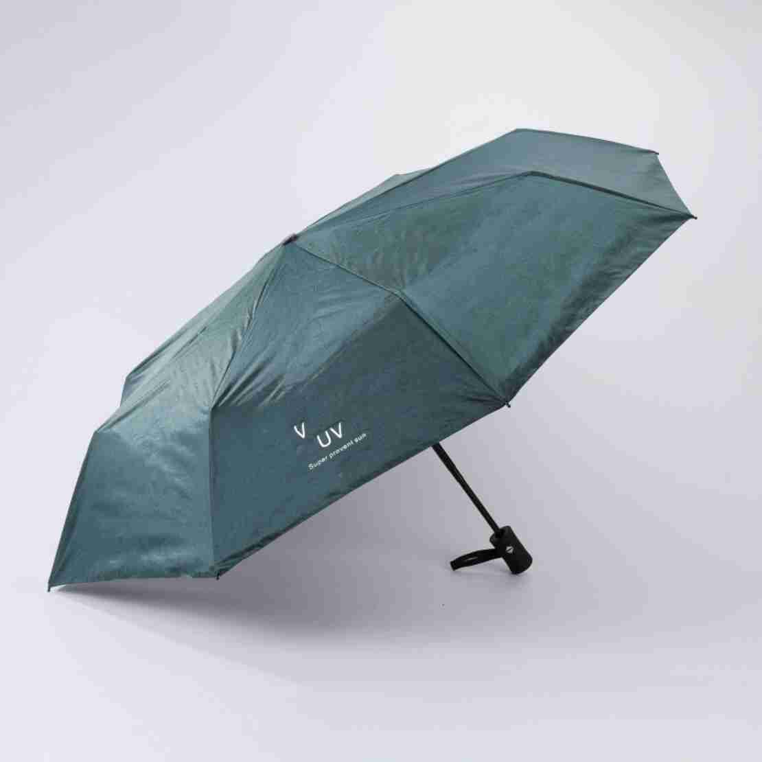 Umbrela, Flippy, Protectie UV Soare, Protectie Ploaie, Pliabila, din Vinil si Otel, 96 x 67 cm, Verde