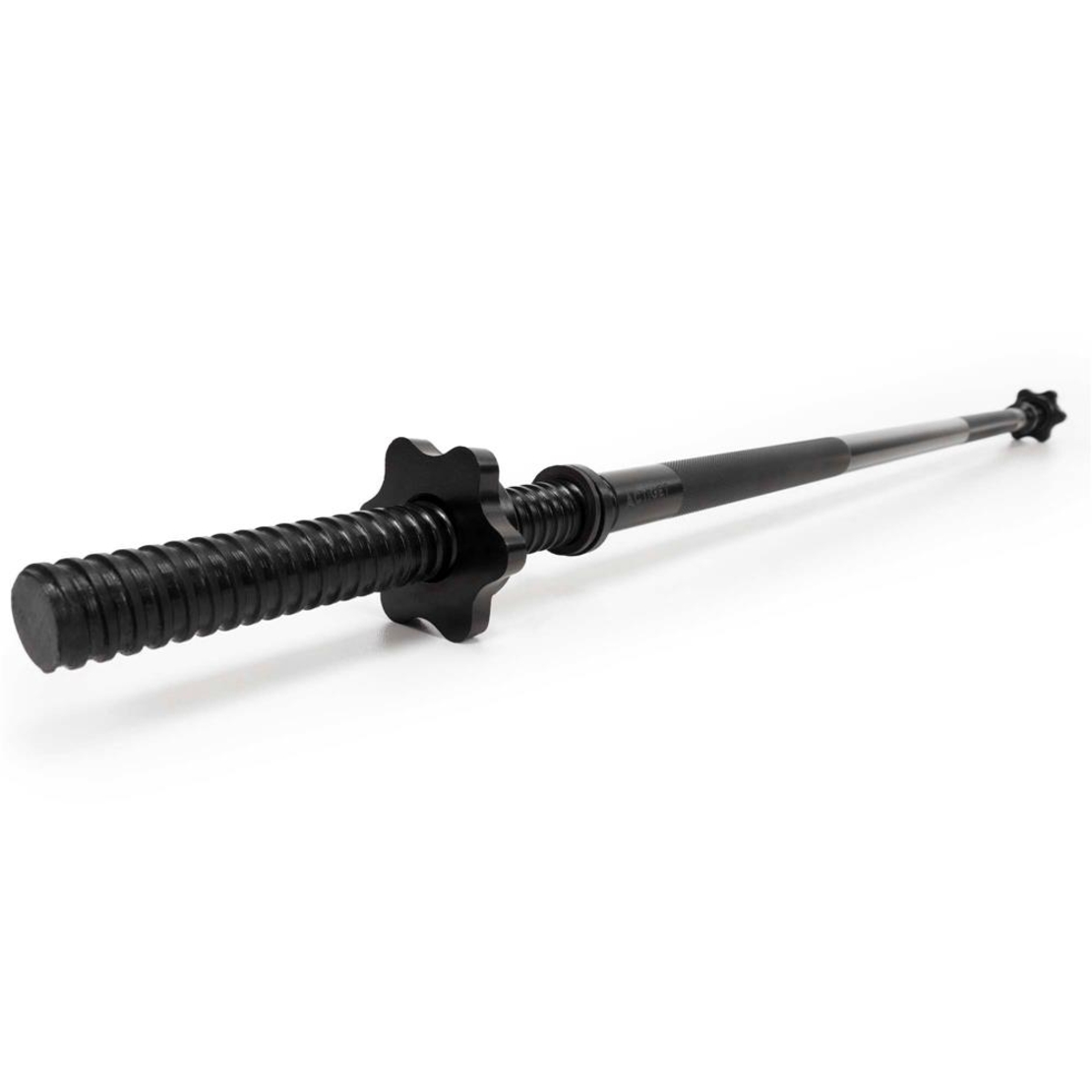 Bara haltera dreapta pentru greutati 120 cm, diametru 25 mm, otel, incarcare maxima 140 kg, negru