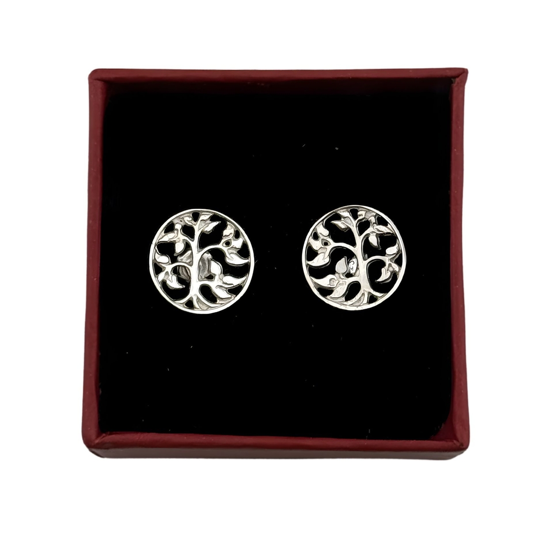 Cercei din Argint 925, Jolie Silver, Copacel in Cerc, 2.54
