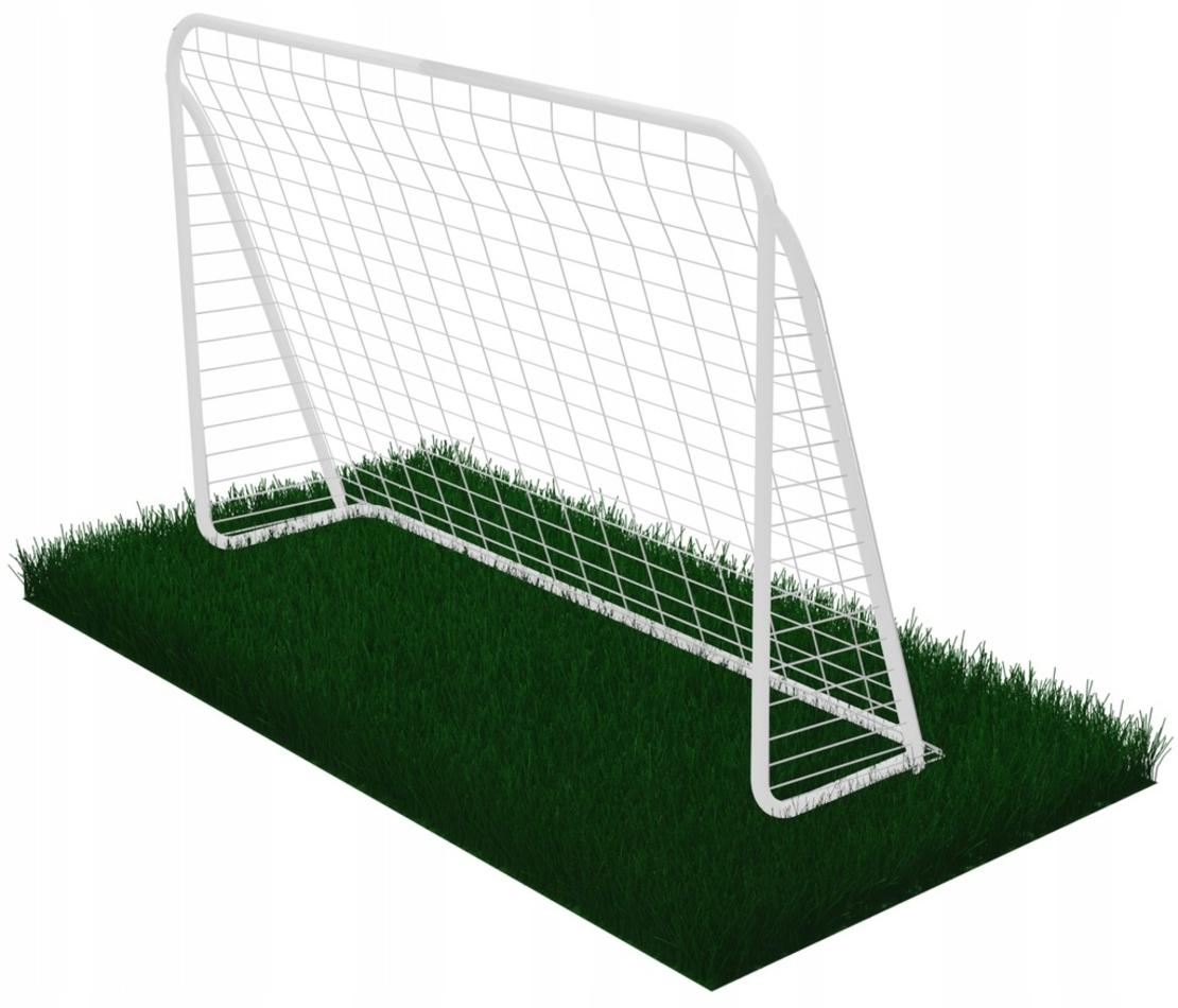 Poarta de fotbal din otel, 152x213cm, profil 25mm, tinta antrenament, portocaliu