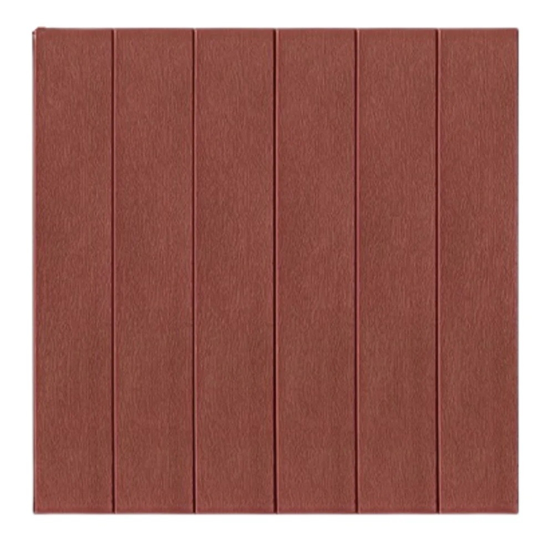 Set 10 Placi Tapet 3D, Vafy, 70 x 70 cm, Grosime 3 mm, din Rasina, Tip Placi de Lemn, Suprafata Acoperita 4.9 mp, Caramiziu