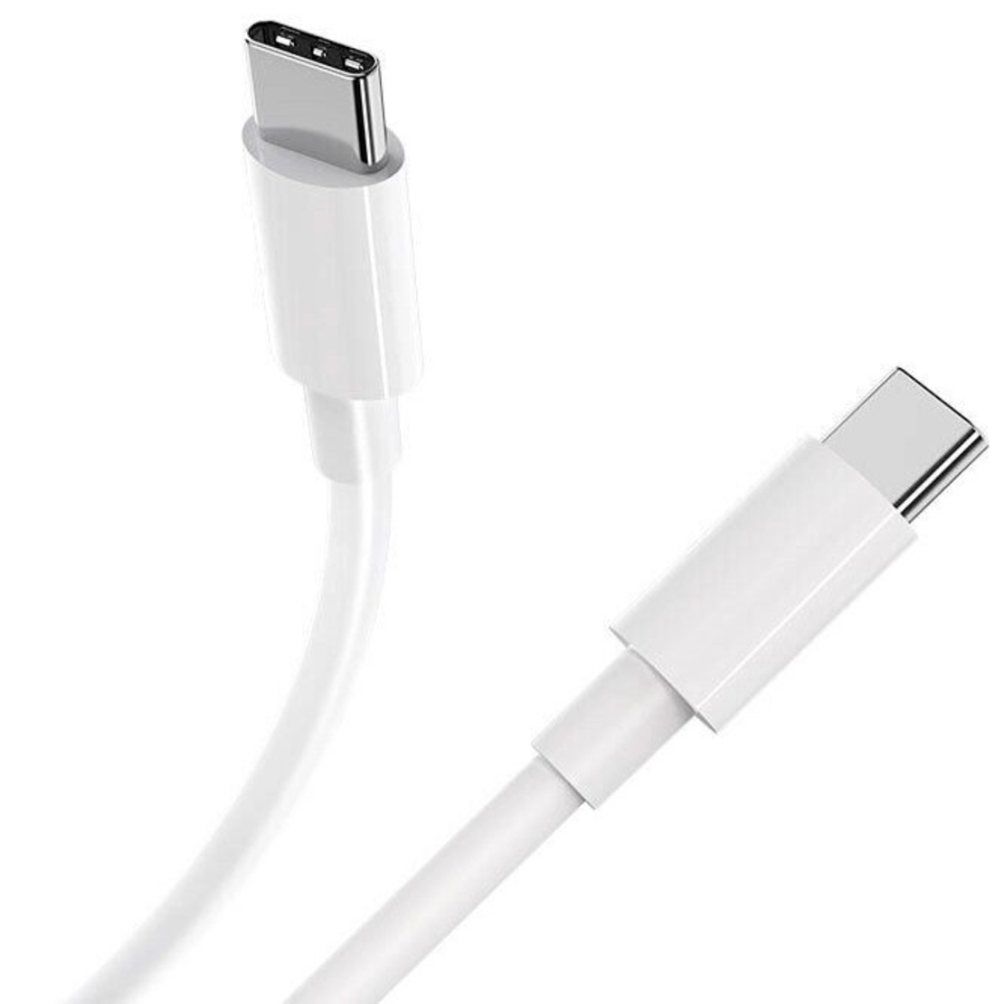 Cablu de Date pentru Telefon, Flippy, Cablu TYPE-C to TYPE-C Universal, Compatibil cu iOS si Android, Power Delivery 60W 130 cupru, 2 M, Simplu, Alb