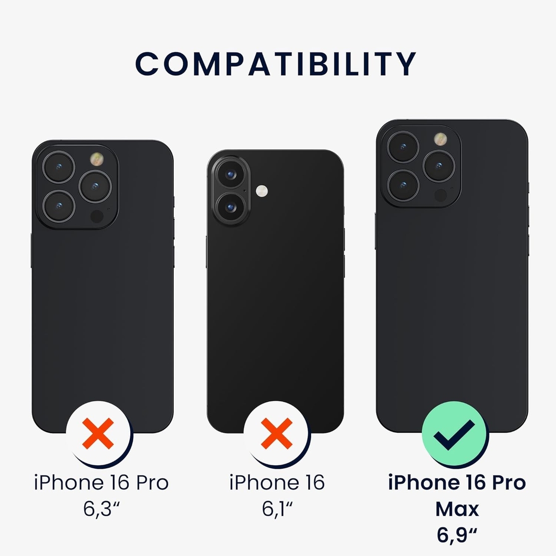 Husa de Protectie Matte TPU, Vafy, pentru Apple iPhone 16 Pro Max, Protectie Camera, Antisoc, Antizgariere, Antialunecare, Acoperire Completa, Albastru
