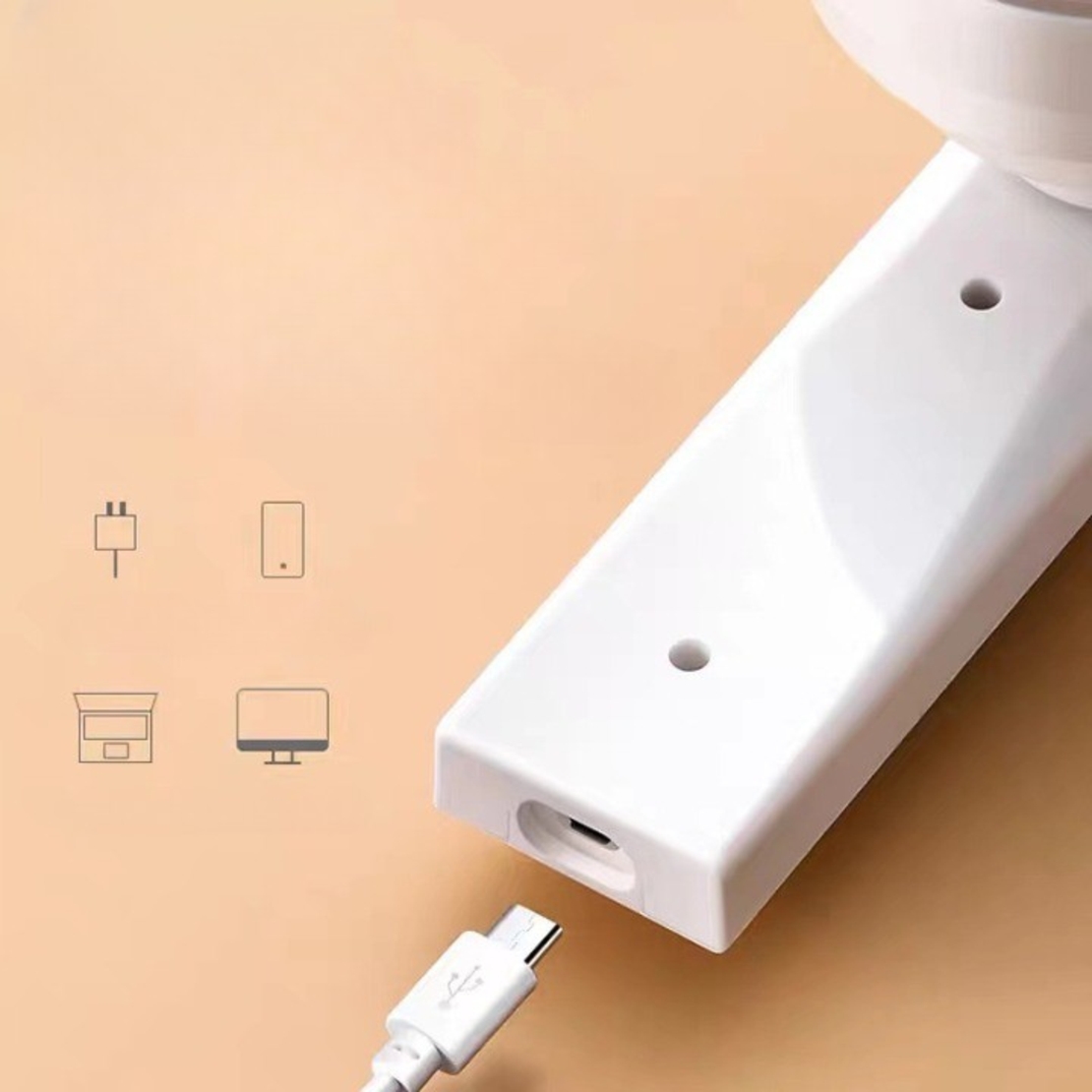 Aparat Pentru Curatat Scame, Par Si Praf, Vafy, Trimmer pentru Diferite Tipuri De Material, Cu Lame Din Otel Inoxidabil, Maner Flexibil, Incarcare Prin USB, 13x8 cm, Alb