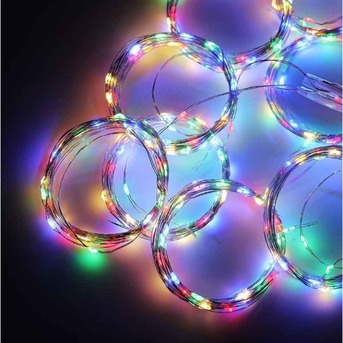 Instalatie Craciun, Tip Perdea IP44, 3m x 3m, 300 Led-uri, Multicolor, USB si telecomanda cu 8 functii, Vafy