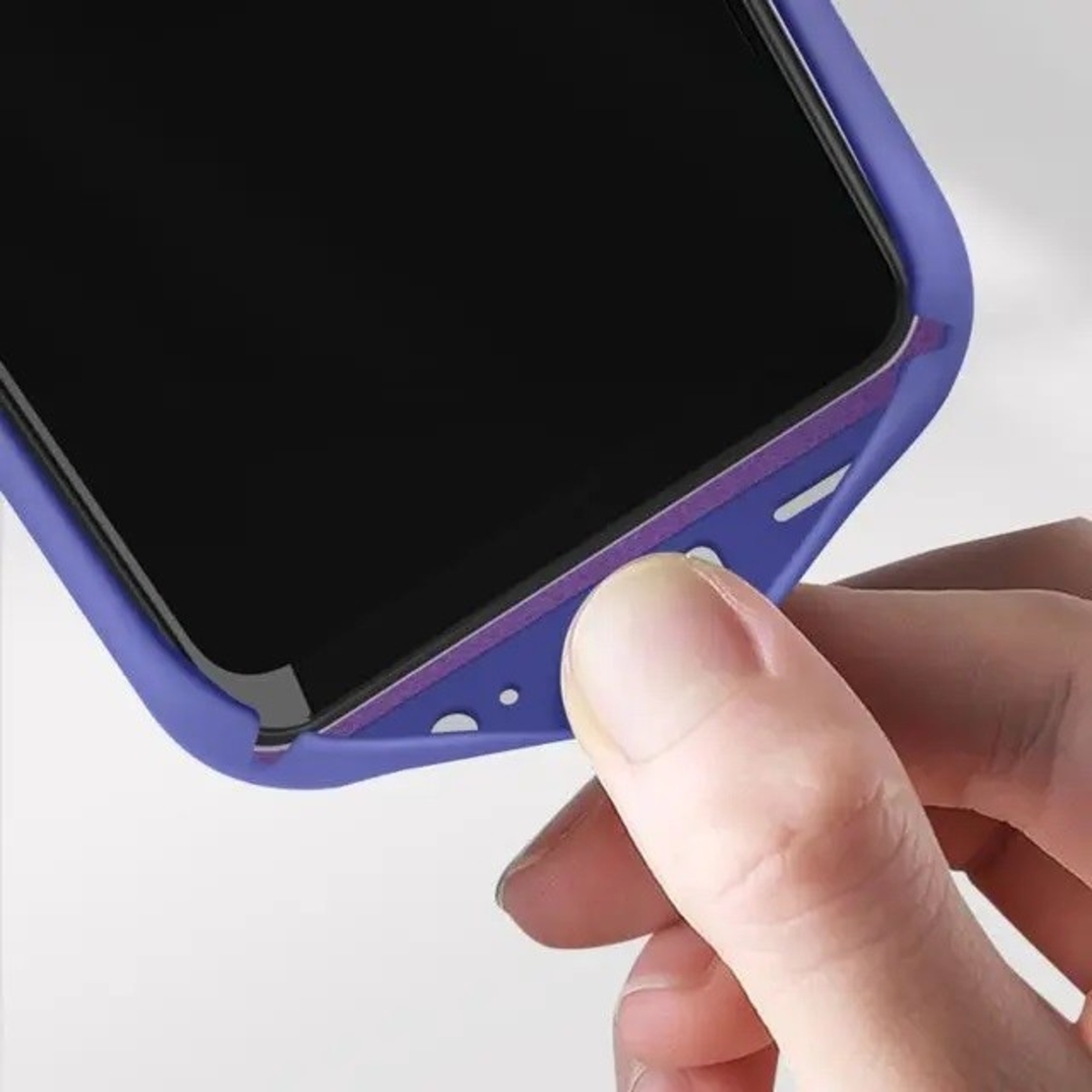 Husa protectie Vafy pentru Samsung A22 5G Liquid Silicone Mov