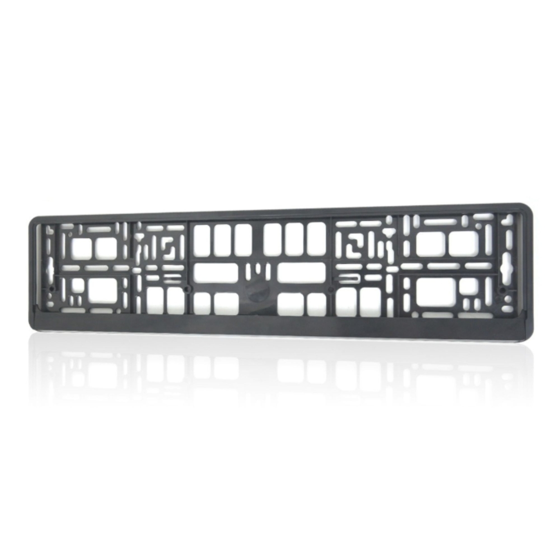 Suport Placute de Imatriculare, Flippy, Standard European XC-W341, din Plastic, Rama pentru Placute, 52.7 x 13 x 1.2 cm, Negru
