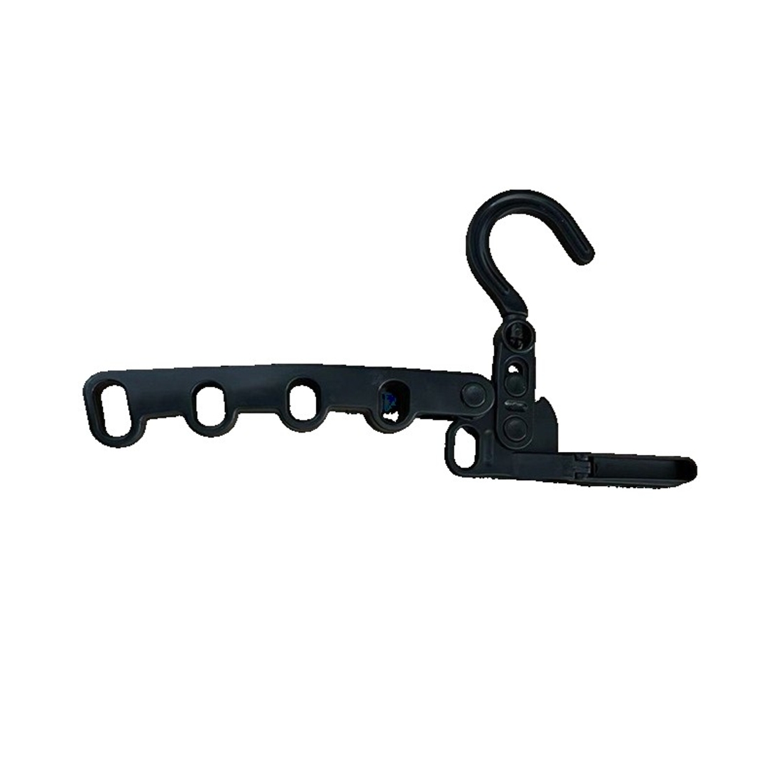Suport Umerase, Flippy, Pliabil, Portabil, 5 Gauri pentru Umerase, Rotire 360 Grade, din Plastic, Negru