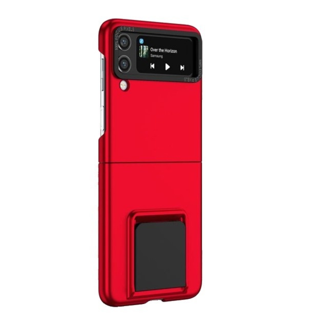 Husa de Protectie, Vafy, pentru Samsung Galaxy Z Flip 5, din PC, cu Pliere Tridimensionala, Multifunctionala, Rosie