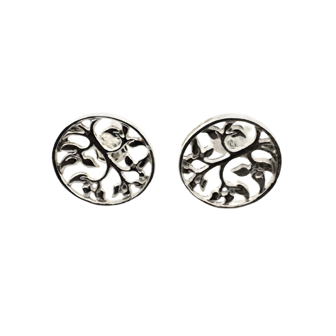 Cercei din Argint 925, Jolie Silver, Copacel in Cerc, 2.54