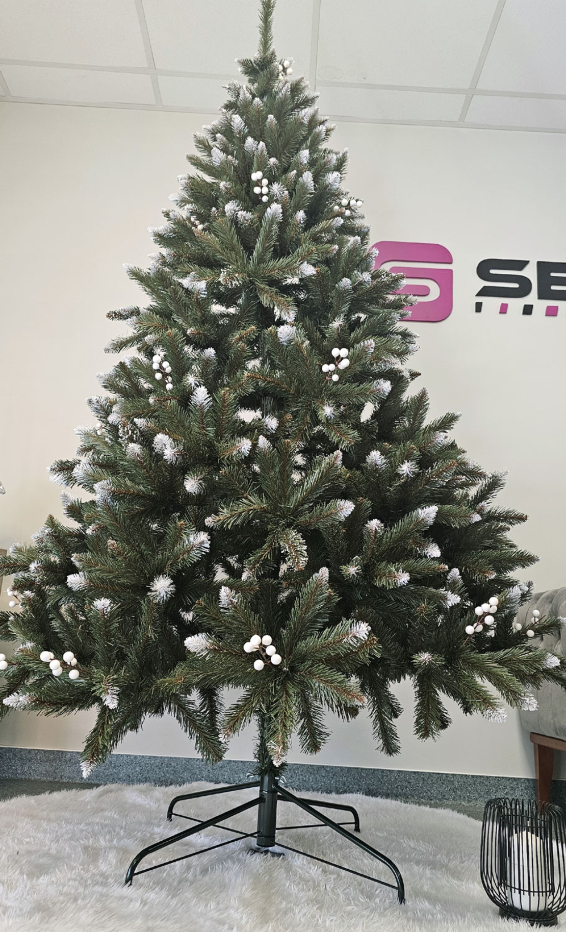 Brad artificial Christmas Deluxe by Sersimo, WhiteBerry, 2D, 220cm