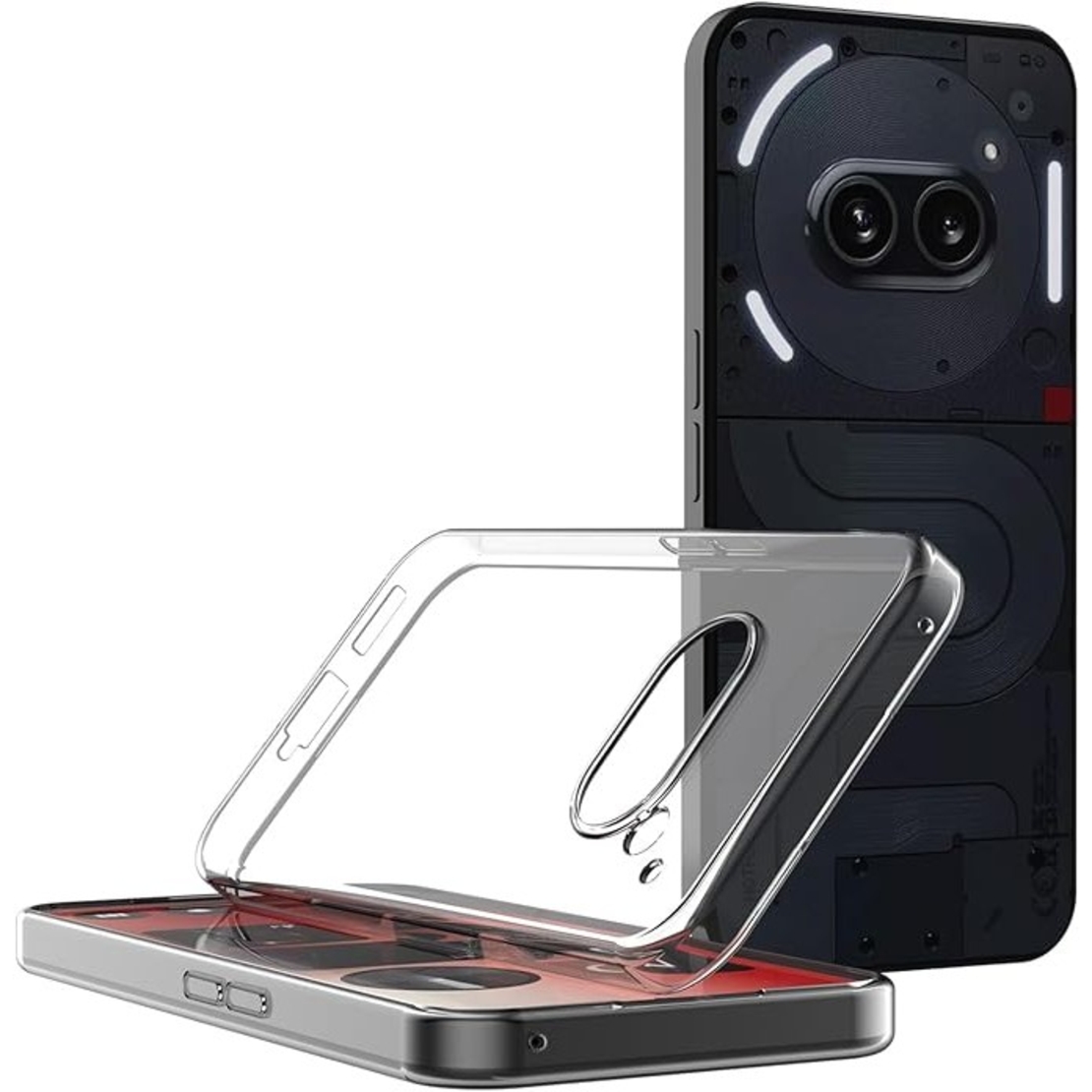 Husa de Protectie, Vafy, Compatibil cu Nothing Phone 2A, Silicon TPU, Protectie camere, Transparent