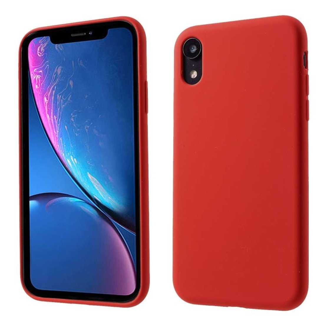 Husa protectie compatibila cu Huawei Nova 5T Liquid Silicone Case Rosu
