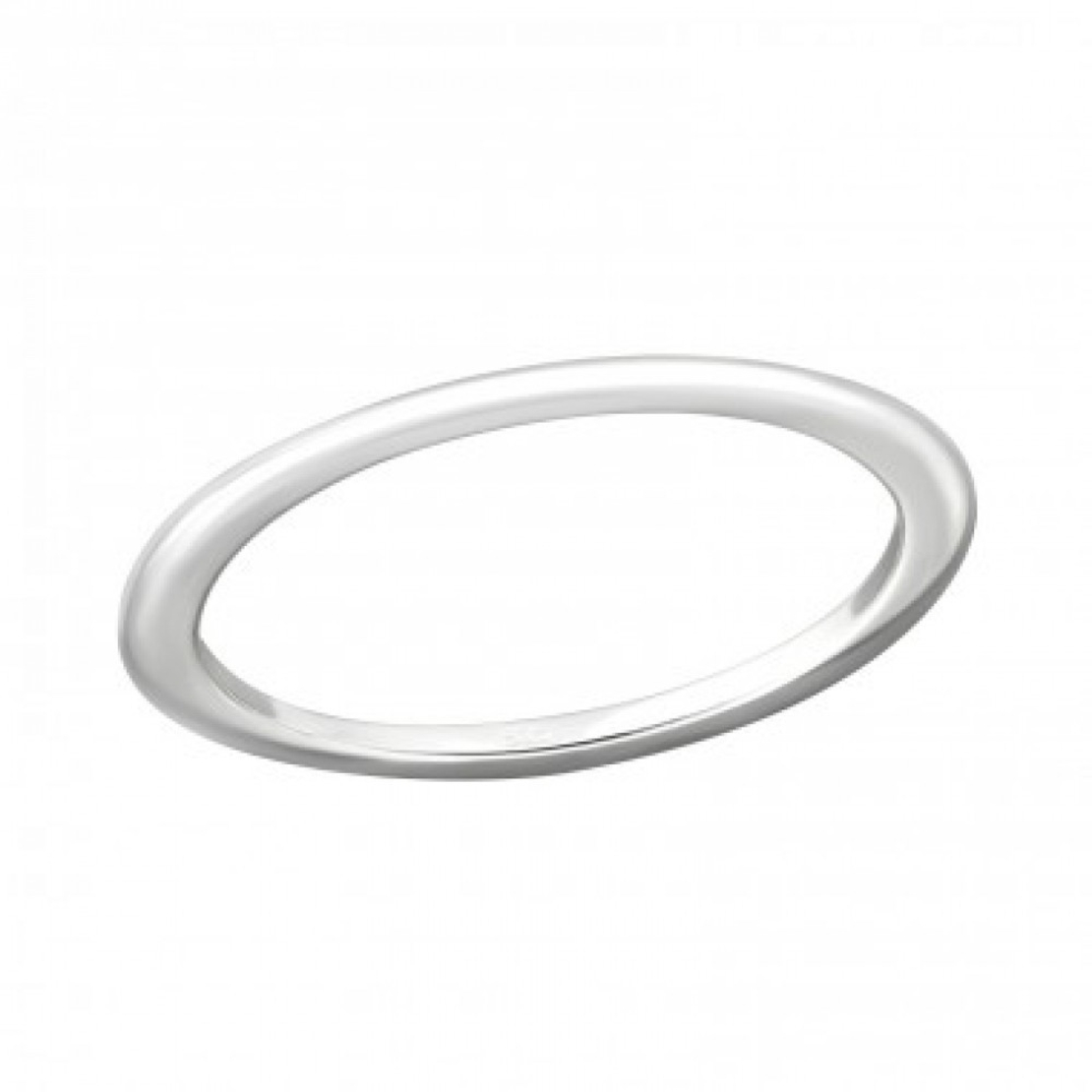 Inel pentru Dama, Jolie, Inel din Argint 925, Tip Verigheta, Marimea 45, 12 mm, Argintiu