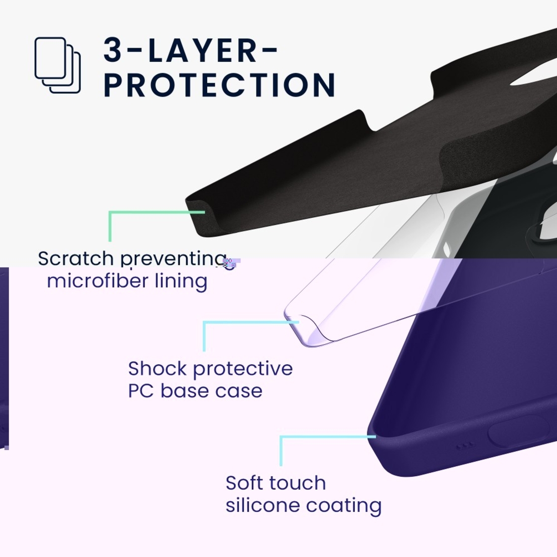 Husa protectie Vafy compatibila cu Samsung Galaxy A02S Liquid Silicone Case Negru