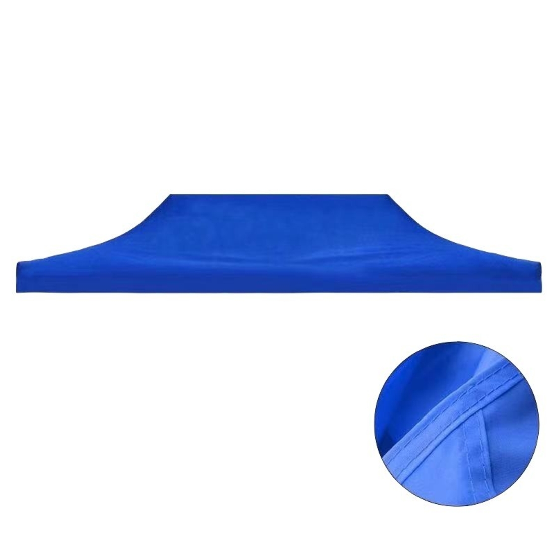 Prelata Copertina pentru Cort tip Pavilion, Vafy, Invelis Impermiabil din Material Textil Oxford 700D, Varf Plat Cauciucat, 4.3 x 2.9 m Albastru