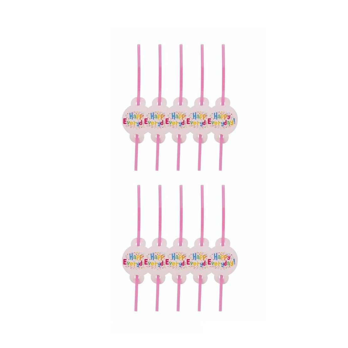 Set 10 Paie, Flippy, Model Happy Everyday, 31 x 16 cm, Multicolor