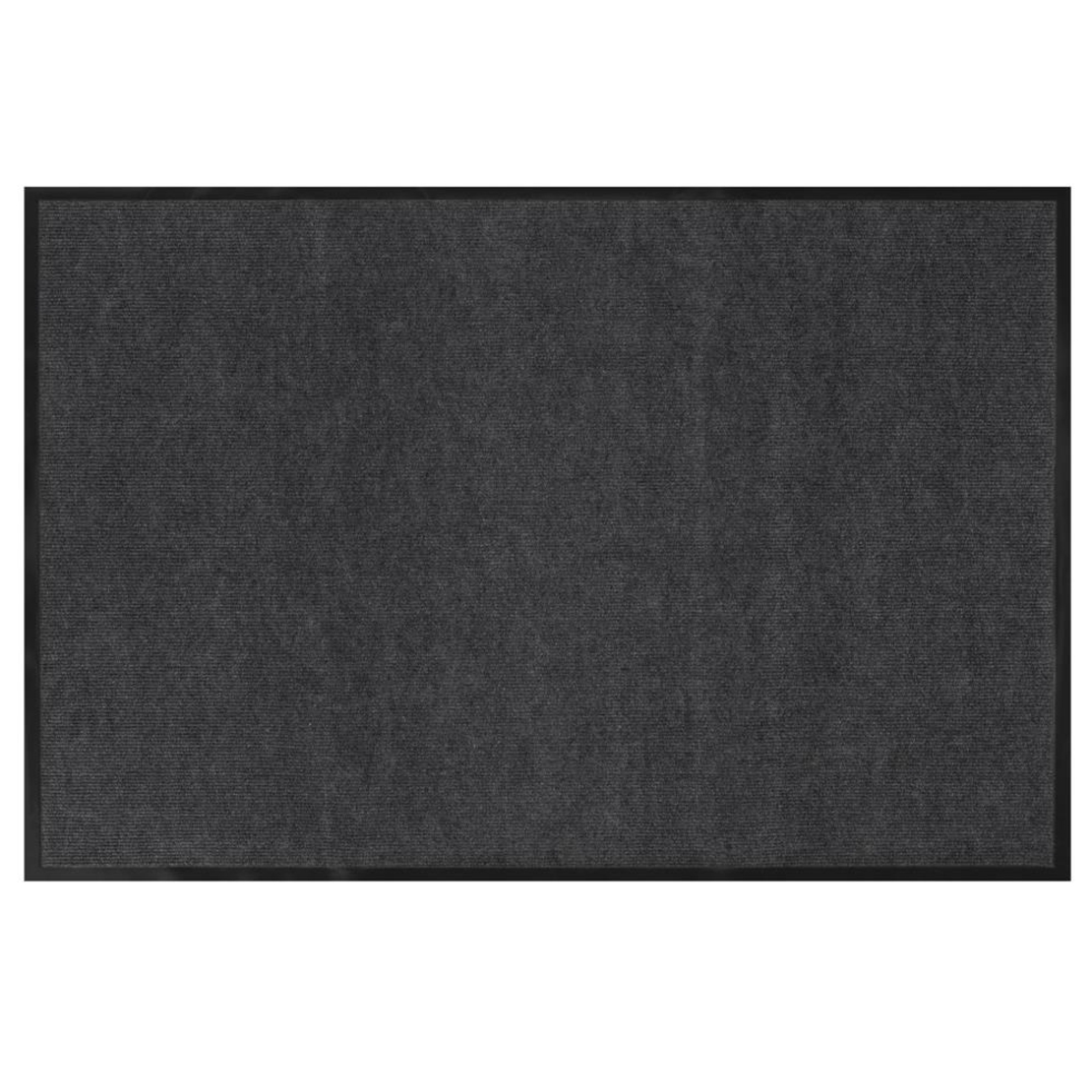 Covoras intrare absorbant antimurdarie, PVC antiderapant, 80x120 cm, gri