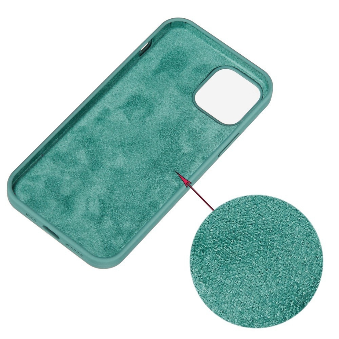 Husa protectie Vafy compatibila cu Samsung A71 4G Liquid Silicone Case Verde