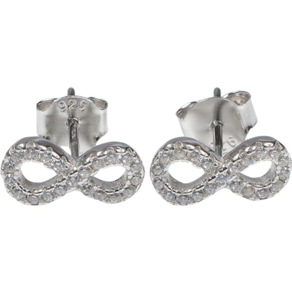 Cercei Argint 925 Infinit Mic cu Pietre, 1 g