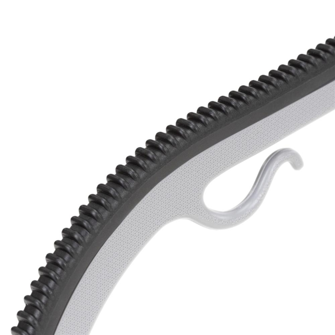 Set de 20 de umerase antiderapante pentru haine, din PE, cu carlig metalic rotativ, 41 cm, gri si negru