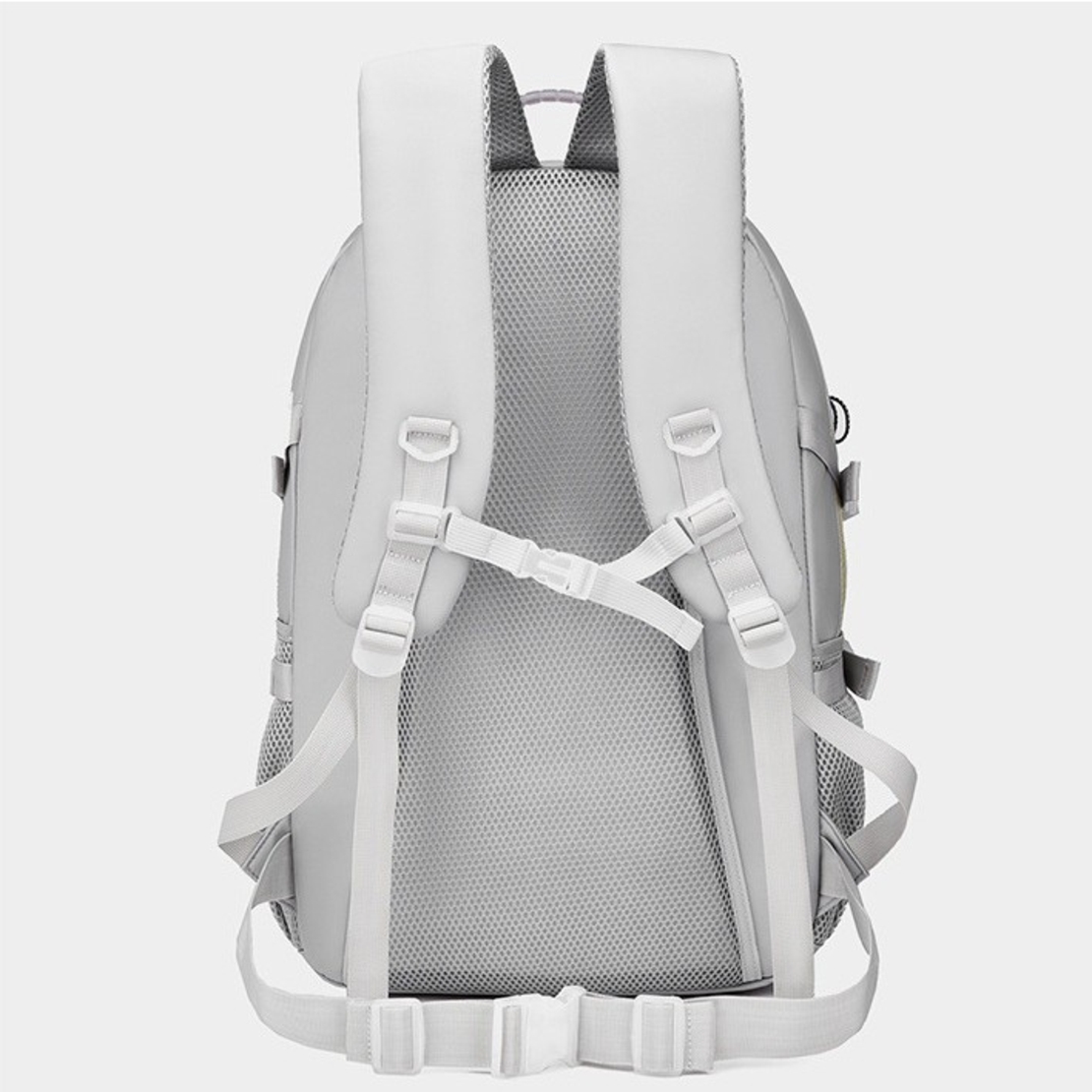 Rucsac Multifunctional pentru Calatorie, Flippy, pentru Alpinism, Voiaj, Drumetii, din Panza Oxford, 34x16x52 cm, Alb